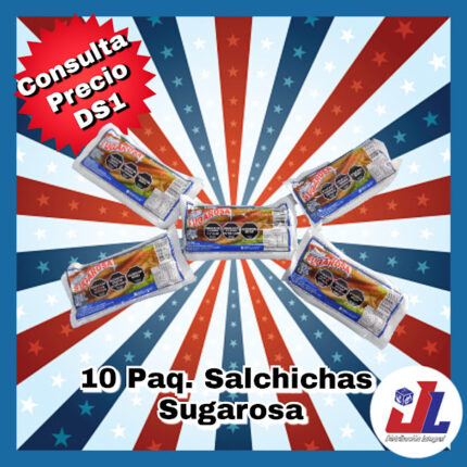 PROMO SALCHICHAS SUGAROSA X 10 PAQUETES