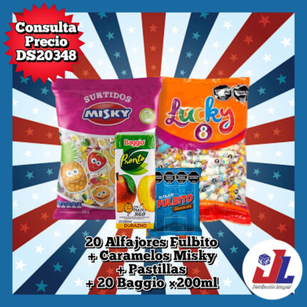 20 FULBITO +1CEBOLLITA +1TAPONAZO +1 LUCKY +20 BAGGIO x200ml