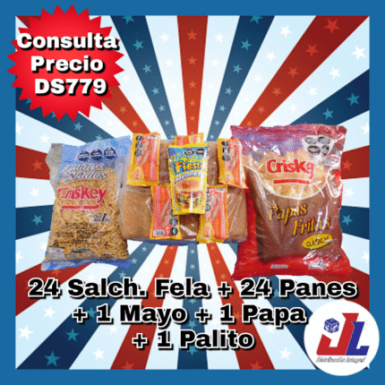 COMBO FELA 24 SALC. C/24 PAN +1 MAYO +1 PAPA+1 PALITO SALADO