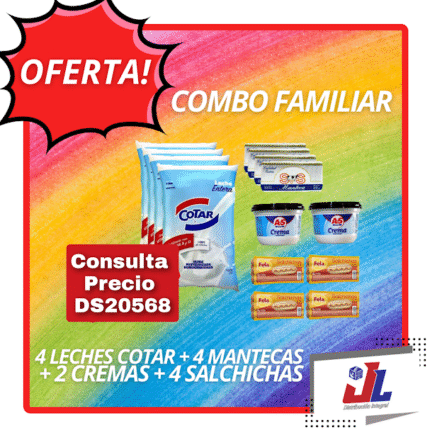 COMBO FAMILIAR (4LECH COT +4MANT SYS+2CREMA LECH+4SALC FELA