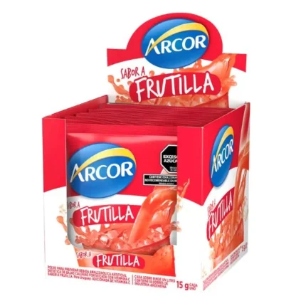 ARCOR JUGO FRUTILLA X 18 SOBRES