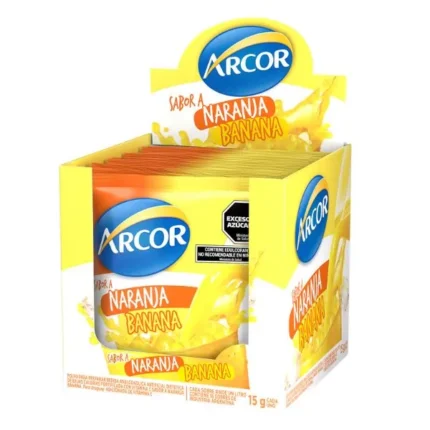 ARCOR JUGO NAR/BANANA X 18 SOBRES