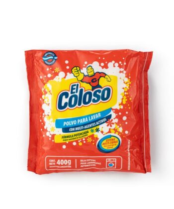 EL COLOSO POLVO PARA LAVAR BAJA ESPUMA X 400GRS
