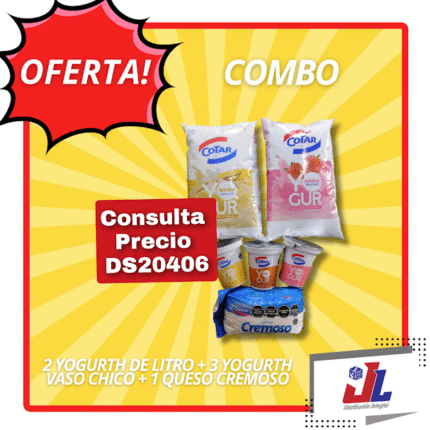 COMBO 1 CREMOSITO CREMAC+COTAR 2 YOG 1L+3 YOGX120 FRUT COTAR