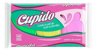 CUPIDO JABON TOCADOR TRICOLOR 3 X 90GRS