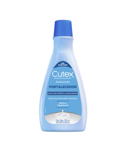 CUTEX QUITAESMALTE FORTALECEDOR CALCIO Y VIT. E X 50ML