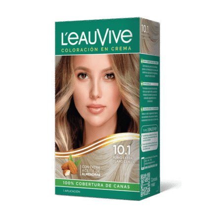 L´EAUVIVE Nro 10.1 RUBIO EXTRA CLARO CENIZA COLORACION CREMA