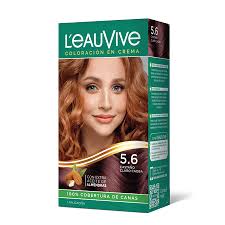 L´EAUVIVE Nro 5.6 CASTAÑO CLARO CAOBA COLORACION CREMA