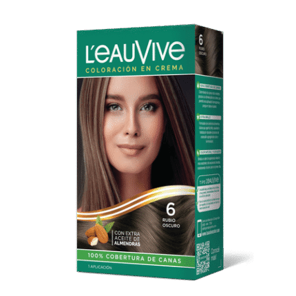 L´EAUVIVE Nro 6 RUBIO OSCURO COLORACION CREMA