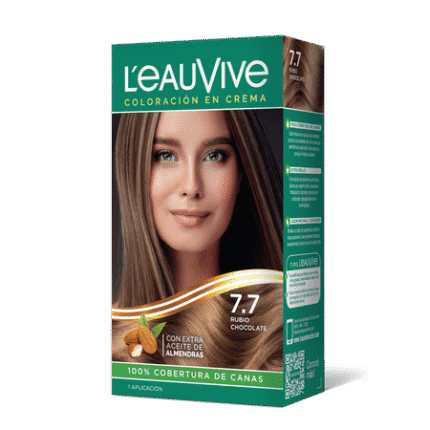 L´EAUVIVE Nro 7.7 RUBIO CHOCOLATE COLORACION CREMA
