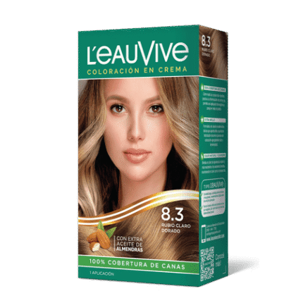 L´EAUVIVE Nro 8.3 RUBIO CLARO DORADO COLORACION CREMA