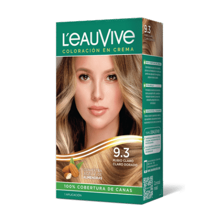 L´EAUVIVE Nro 9.3 RUBIO CLARO CLARO DORADO COLORACION CREMA