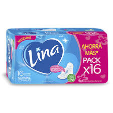 LINA TOALLAS HIG. CON ALAS X 16 UNIDADES
