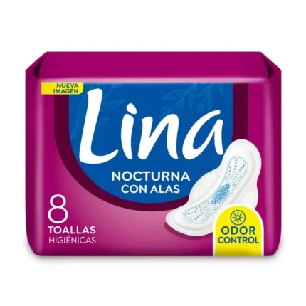 LINA TOALLAS HIG. NOCT.  C/ALAS ANATOMICAS X 8 UNIDADES