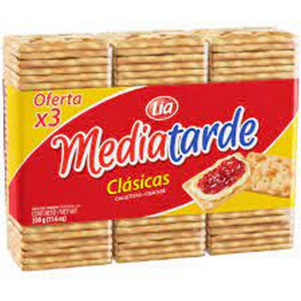 MEDIATARDE GALLETITAS TRIPACK X 330GRS
