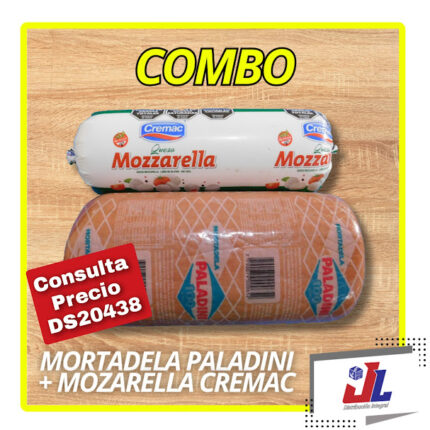 COMBO 1 MORTADELA PALADINI X 4.5 KG + 1 MOZZARELLA CREMAC