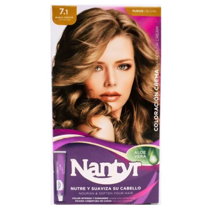 NANTYR COLORACION CREMA 7.1 RUBIO CENIZA