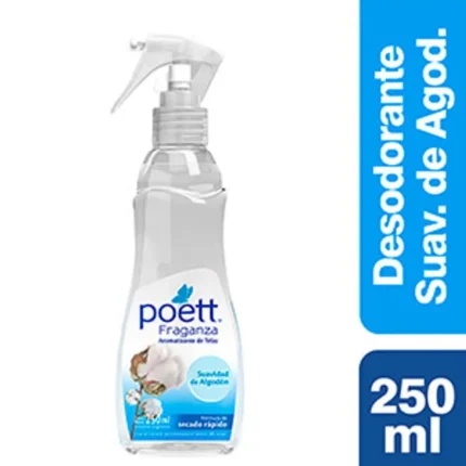 POETT FRAGANZA P/TELAS SUAV. ALGODON GATILLO X 250ML