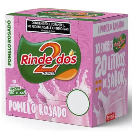 RINDE2 JUGO X 10 SOBRES POMELO ROSADO
