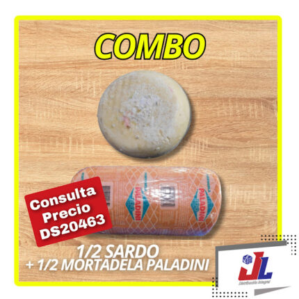COMBO 1/2 MORTADELA PALADINI + 1/2 SARDO HG