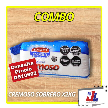 PROMO SOBRERO QUESO CREMOSO 1 HORMA x2K