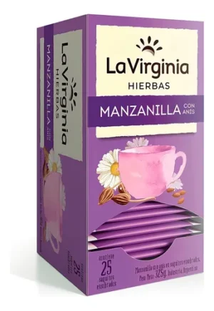 LA VIRGINIA TE MANZANILLA CON ANIS X 20 SOBRES