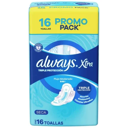 ALWAYS TOALLAS HIG. TRIPLE PROT. PLUS SECA X 16 UNID.