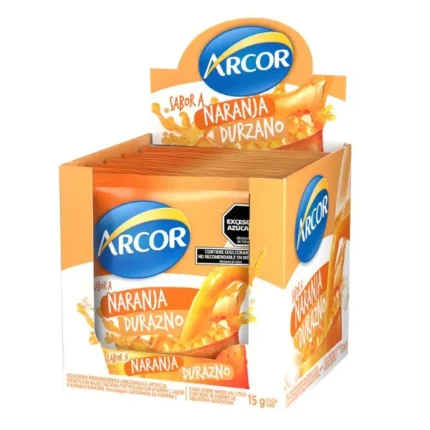 ARCOR JUGO NAR/DURAZNO X 18 SOBRES