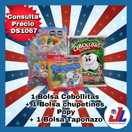COMBO 1 CHUP. CEBOLLITA+1 CHUP.POPY+1 CARAMELOTAPONAZO