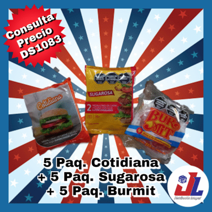 COMBO 5 PAQ.COTIDIANAS+5 PAQ.SUGAROSAS+5 PAQ.BURMIT