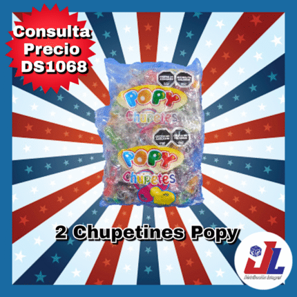 PROMO 2 BOLSAS DE  CHUPETINES POPY
