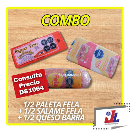 COMBO 1/2 PALETA FELA+1/2 SALAME FELA+1/2 BARRA NARDO