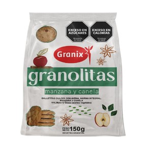 GRANOLITAS MANZANA Y CANELA X 150GRS