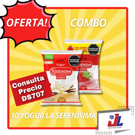 PROMO SERENISIMA 10 YOGUR X LITRO (3FRU+3VAI+4DUR)