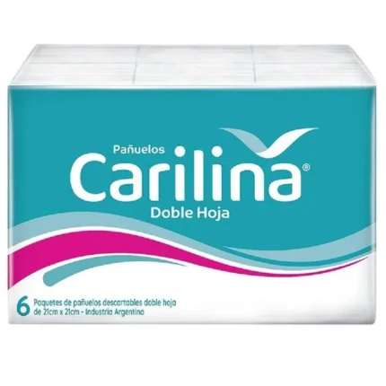 CARILINA  PAÑUELO DESCARTABLE X 6 UNIDADES