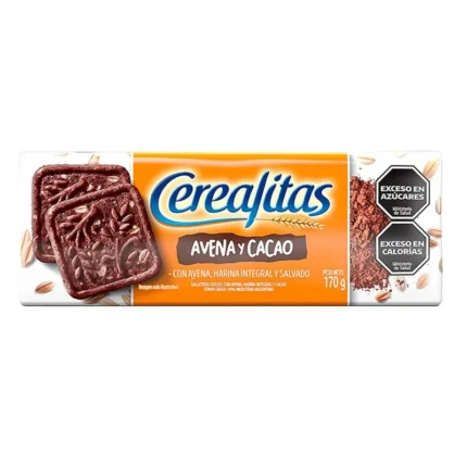 CEREALITAS GALLETITAS AVENA-CACAO X 170GRS