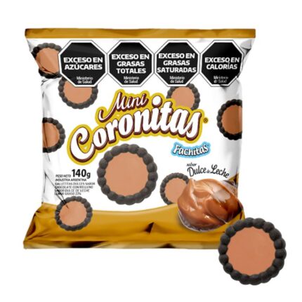 FACHITAS MINI CORONITAS DULCE DE LECHE X 140 GRS
