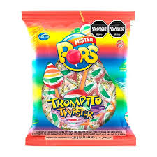 MISTER POPS CHUPETINES TROMPITO TWISTER X 550GRS