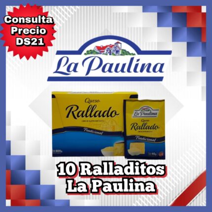PROMO RALLADITO LA PAULINA X 10 UNIDADES