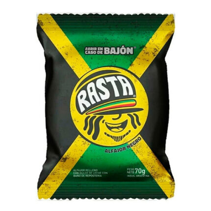 RASTA ALFAJOR NEGRO X 70GRS