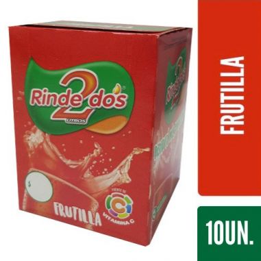 RINDE2 JUGO FRUTILLA X 10 SOBRES
